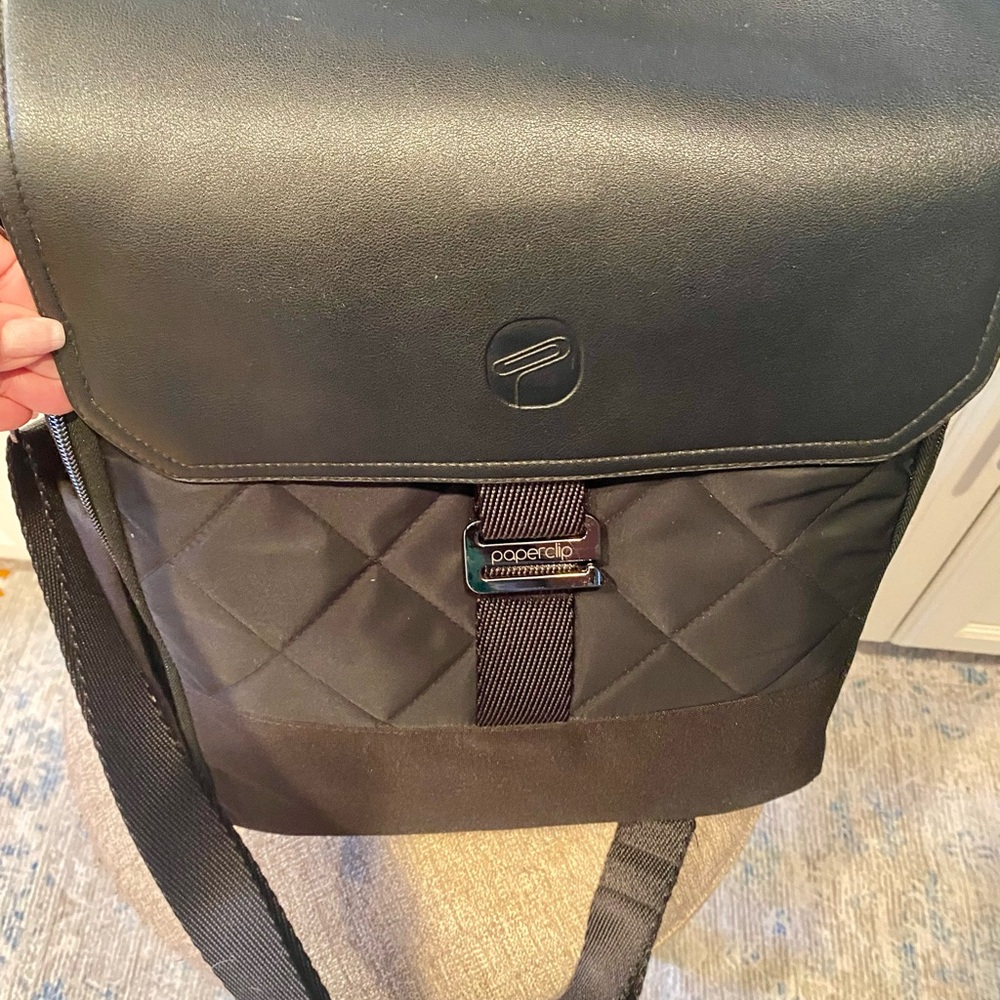 Diaperbag. Paperclip baby bag for a man